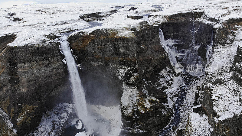 冰岛南部的海福斯瀑布