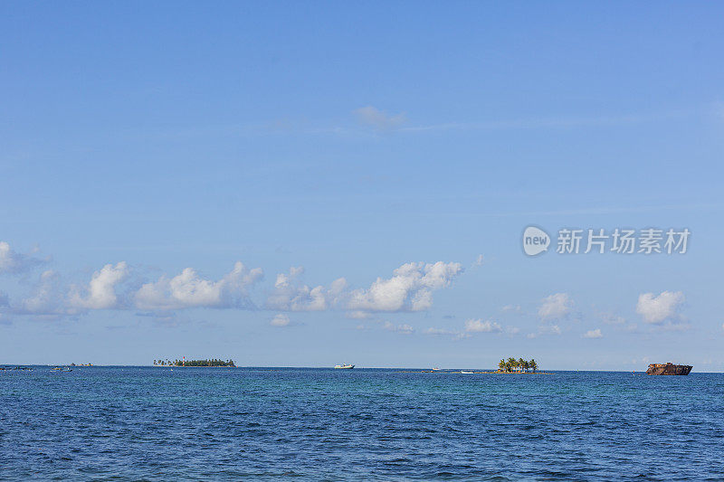 美丽的圣安德烈斯岛夏天的日出