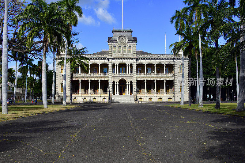 夏威夷瓦胡岛檀香山，为卡拉卡瓦国王建造的霍伊奥拉尼宫殿