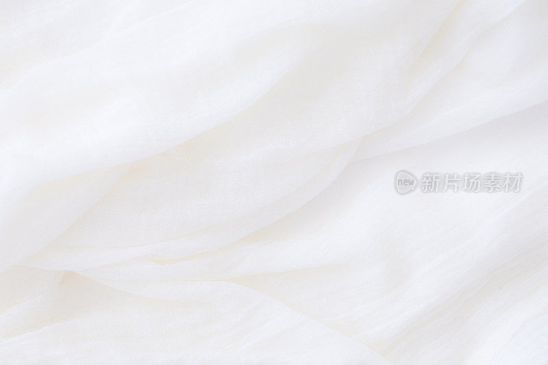 白色的棉花表面