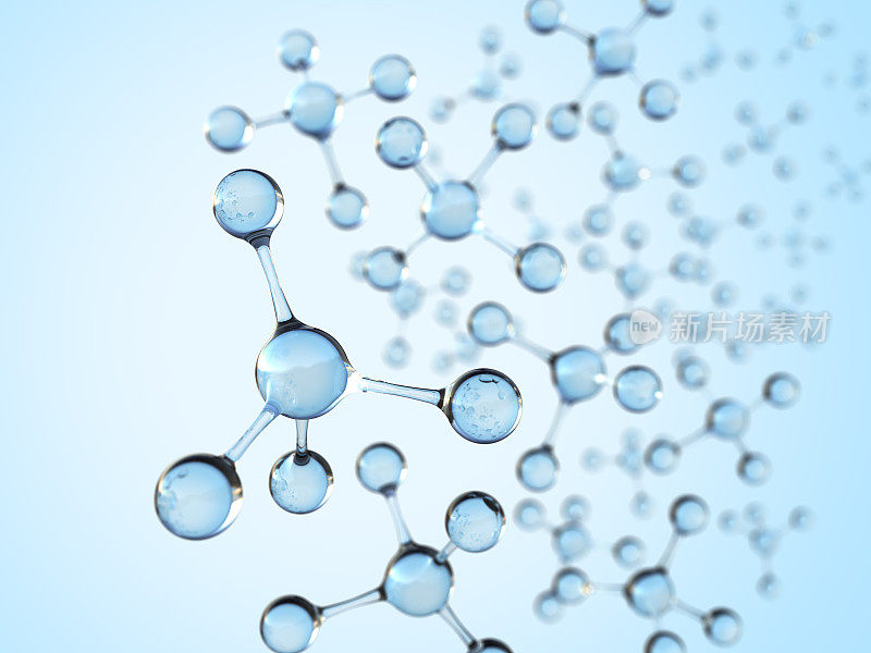 四面体分子结构玻璃白色