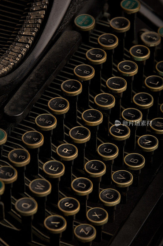 古老的打字机键盘