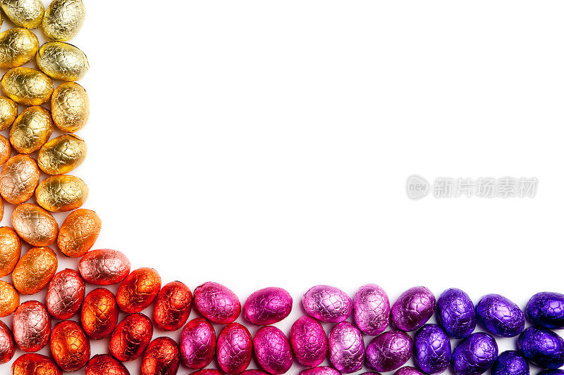 彩虹巧克力复活节彩蛋与复制空间