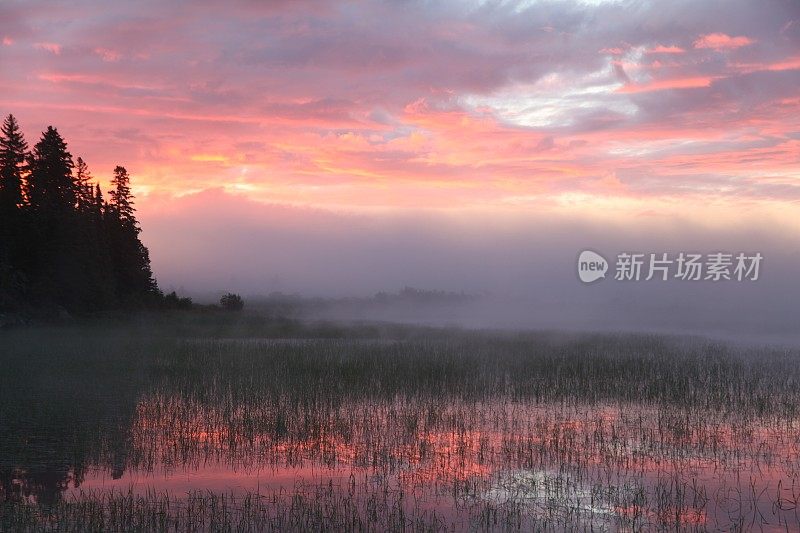 安大略日出-琼斯湖，加拿大