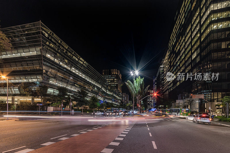 São圣保罗，巴西的夜景