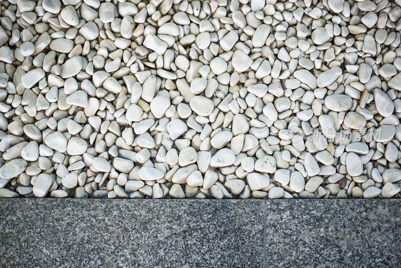 鹅卵石纹理和地板