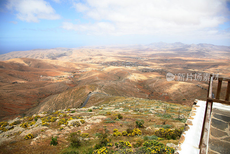 富埃特文图拉，加那利群岛的风景和山脉