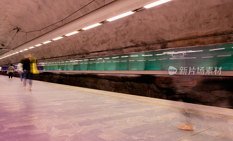 瑞典斯德哥尔摩的地铁站。