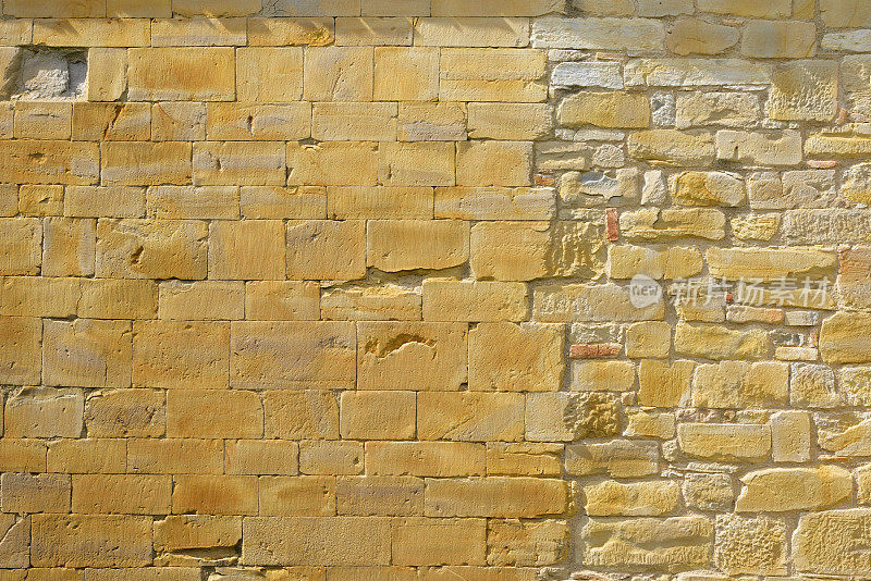 粗糙纹理的石墙背景