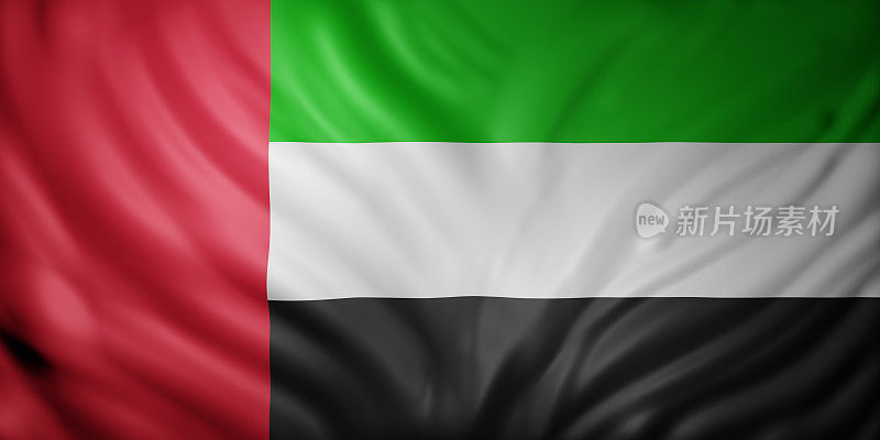阿拉伯联合酋长国3d国旗