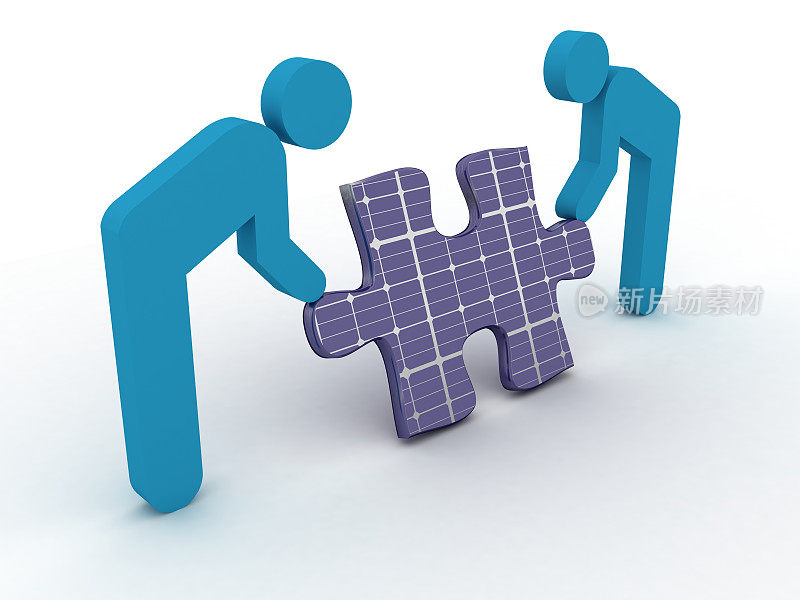 太阳能电池板可再生能源的人