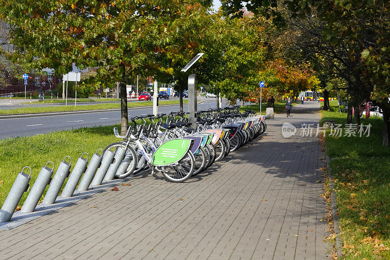 戈克劳住宅区的公共自行车站