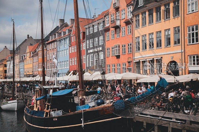 丹麦哥本哈根的尼哈芬港