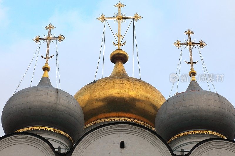 俄罗斯莫斯科克里姆林宫的洋葱圆顶