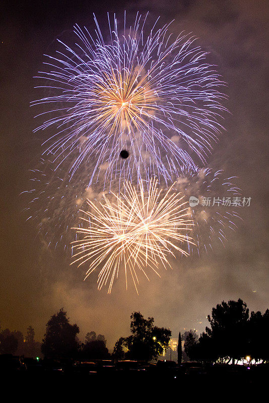 7月4日的烟花庆典，圣诞节和新年