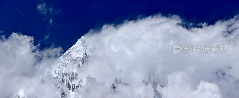 Kangja雪山。珠峰电路。尼泊尔的动机