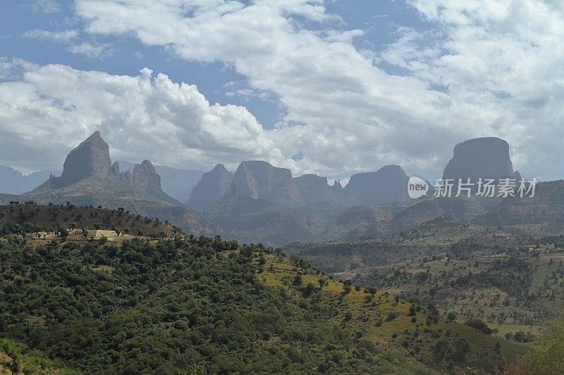 埃塞俄比亚塞门山脉的风景