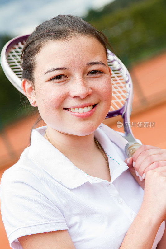 网球选手的肖像