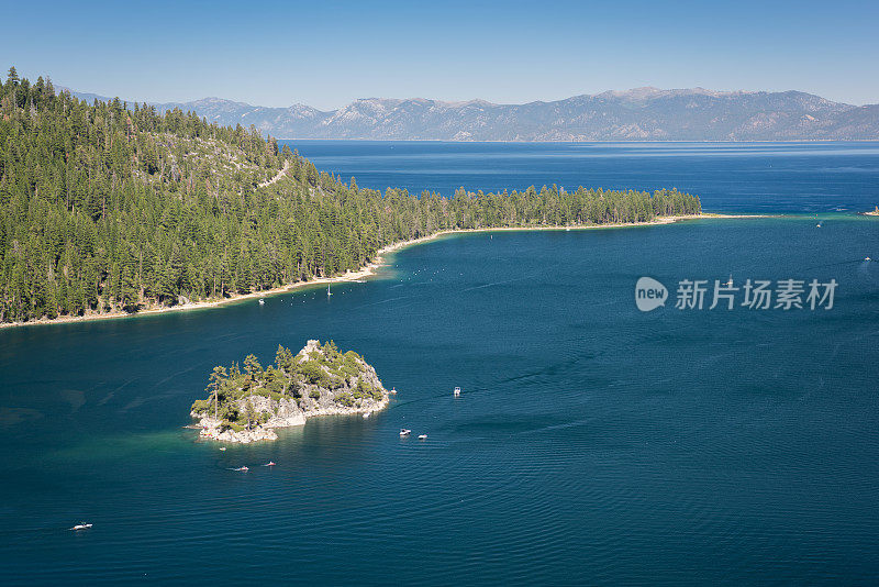 翡翠湾州立公园，太浩湖，美国加利福尼亚州