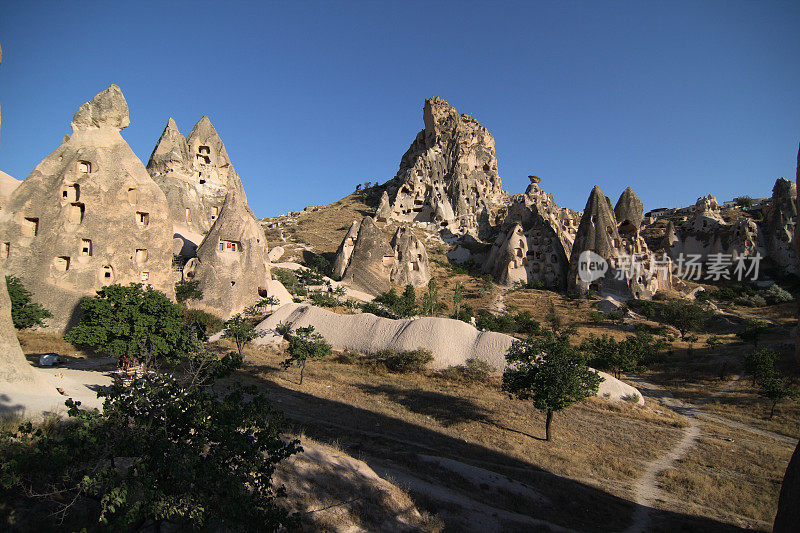 Uçhisar的砂岩地层