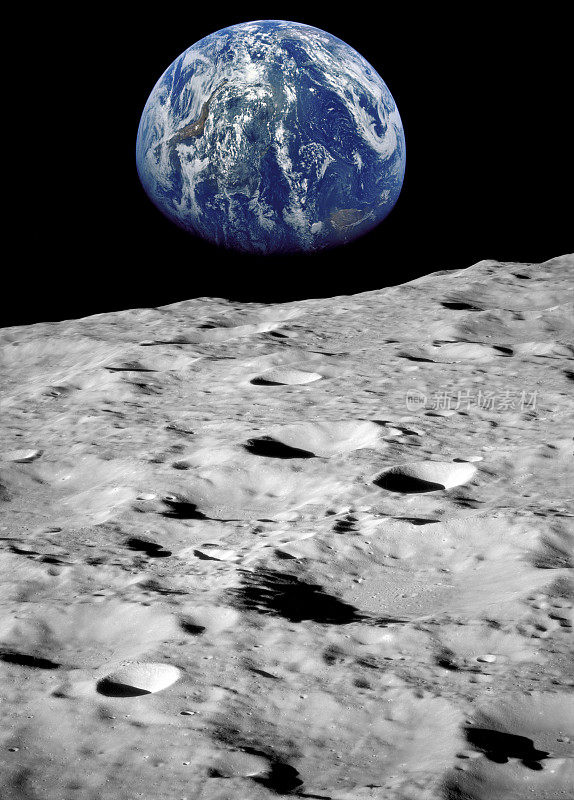 从月球上看地球