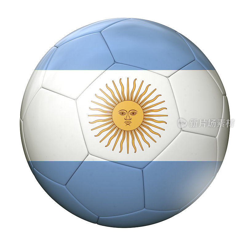 阿根廷国旗足球足球