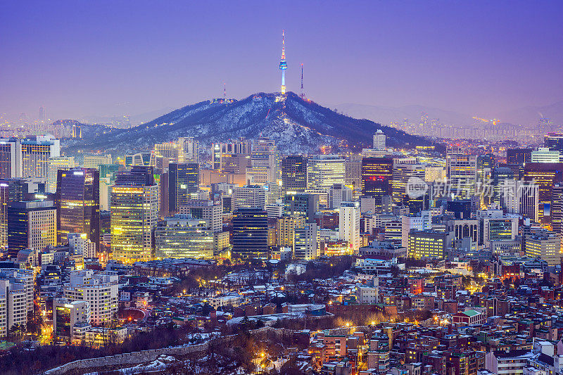 韩国首尔的天际线