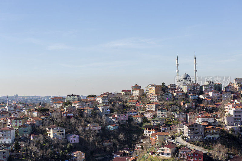 土耳其伊斯坦布尔黑海海岸，安纳托利亚的传统城市景观