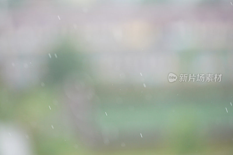 雨与雨滴在运动模糊