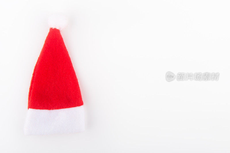 圣诞老人的红帽白底