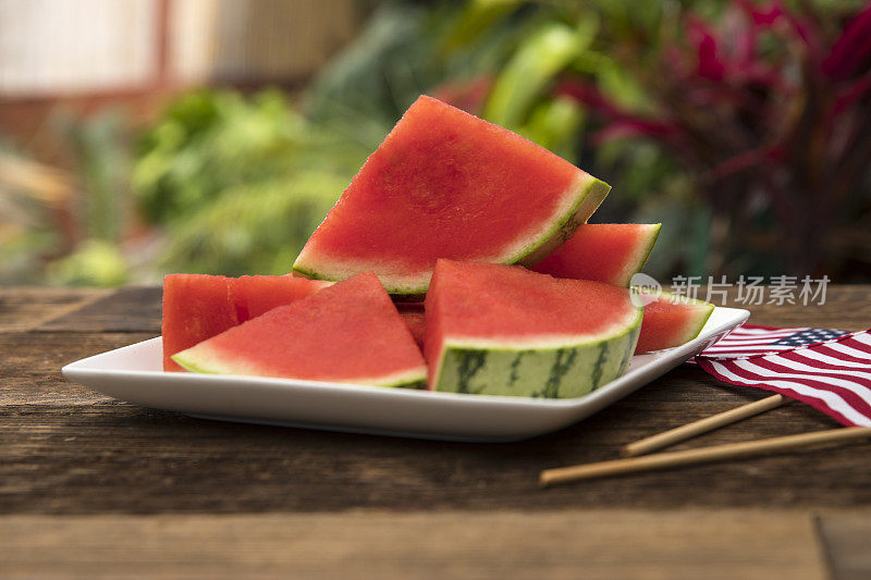西瓜三角片是健康的夏季零食