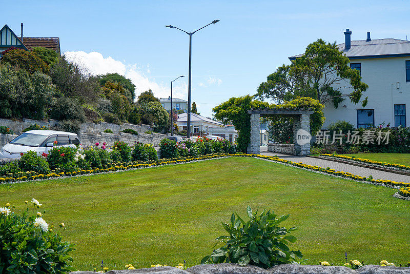 新西兰历史小镇Oamaru的公共花园