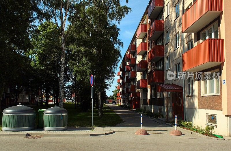 爱沙尼亚塔林的苏式五层住宅