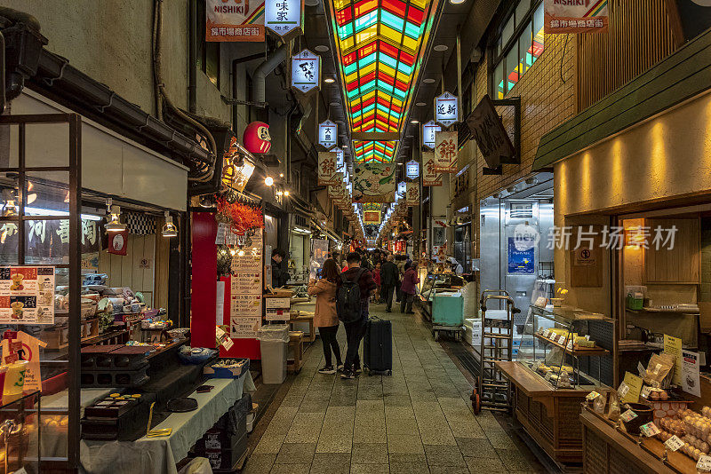 主要走廊，日本京都西城市场。