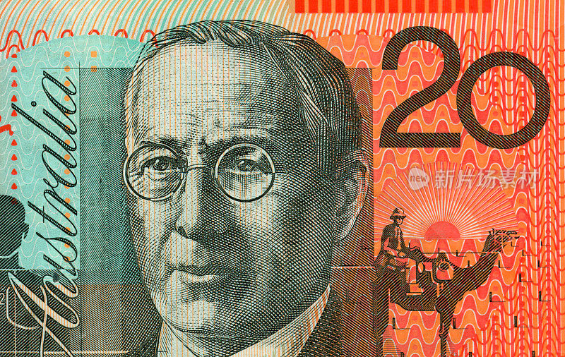澳大利亚20美元纸币收盘