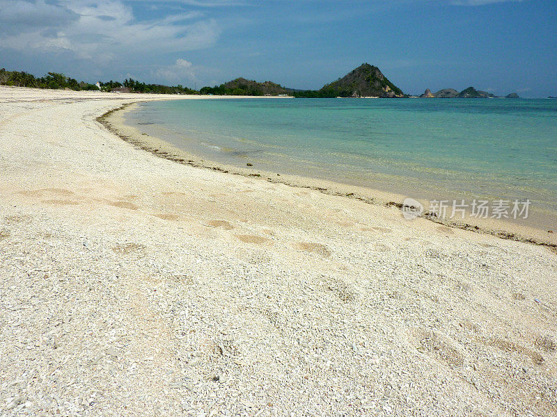 库塔海滩，印尼南海岸龙目岛