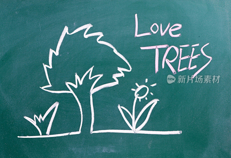 爱护树木的环保理念