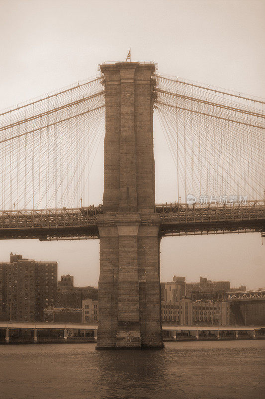 布鲁克林大桥塔