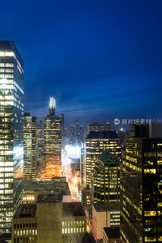 多伦多央街夜景(全景)