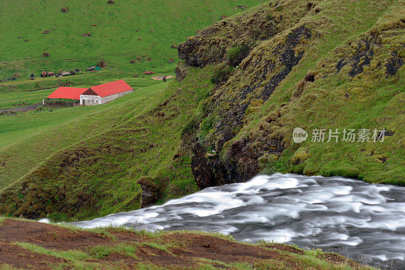 风景的Skogafoss