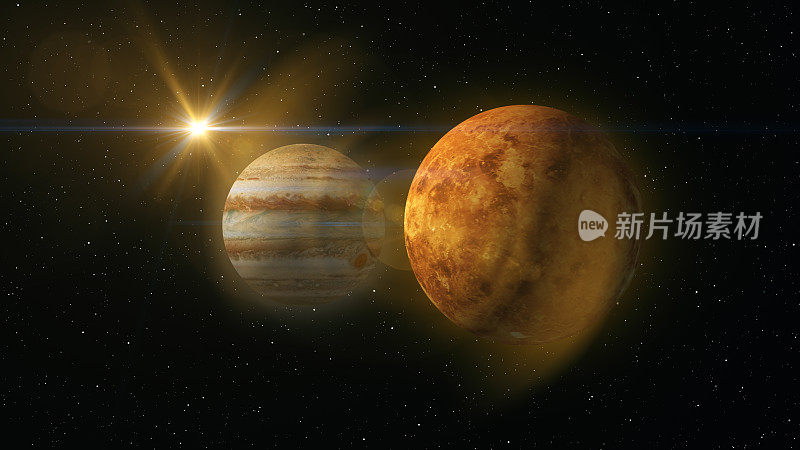 金星和木星行星会合