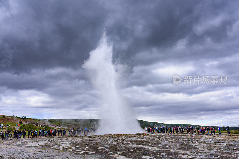 Geysir，冰岛，地热区