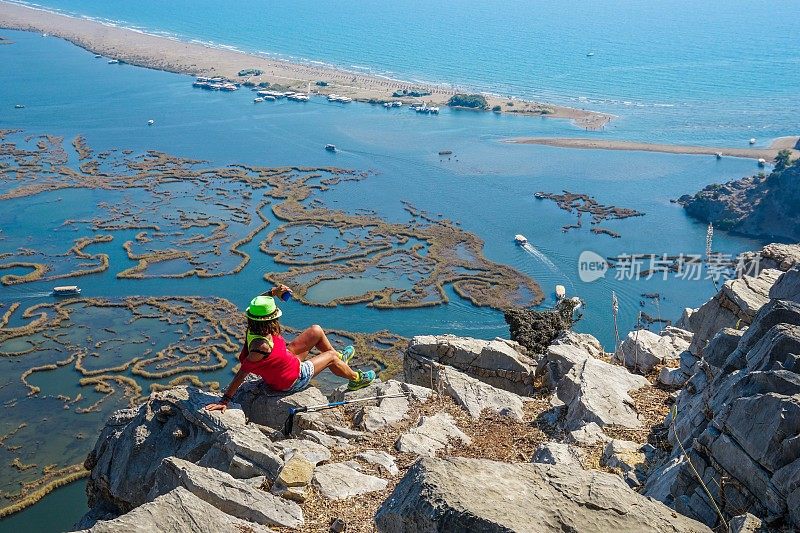 徒步旅行。自然的地方。Dalyan来自土耳其。