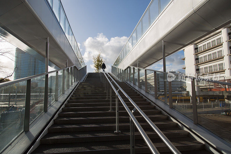 乌得勒支，火车站附近的楼梯