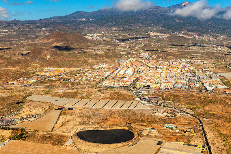 特内里费岛和泰德火山鸟瞰图，西班牙