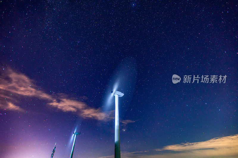 夜间风力