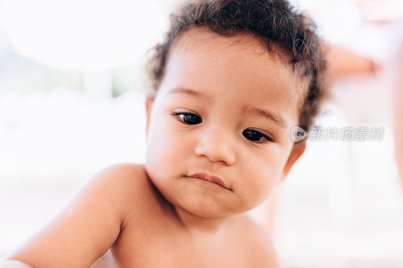 一个非洲后裔婴儿的肖像