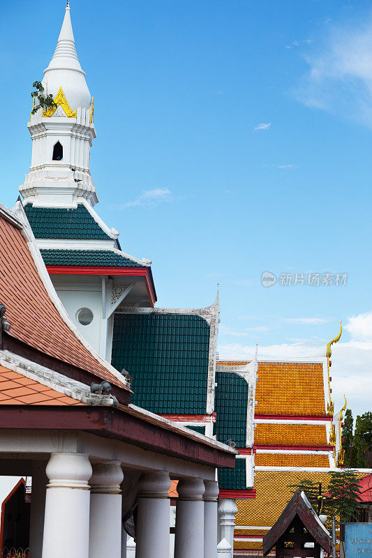 位于彭世洛的岘港寺的庙宇建筑