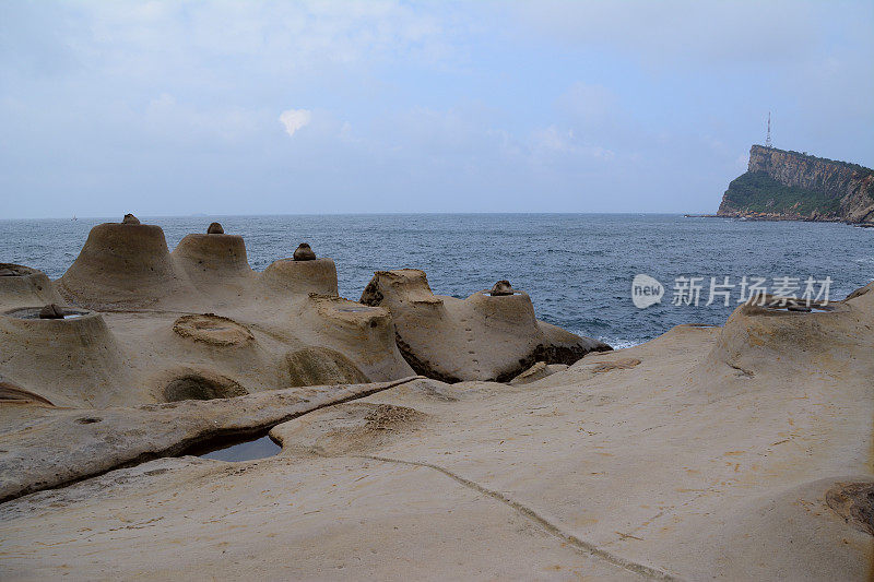 台湾野柳地质公园的海烛石