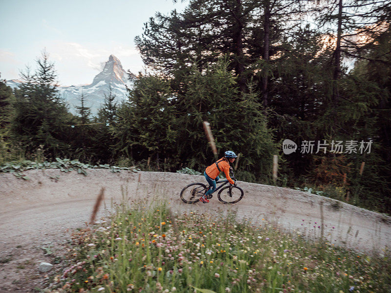 山地自行车在瑞士的流径上